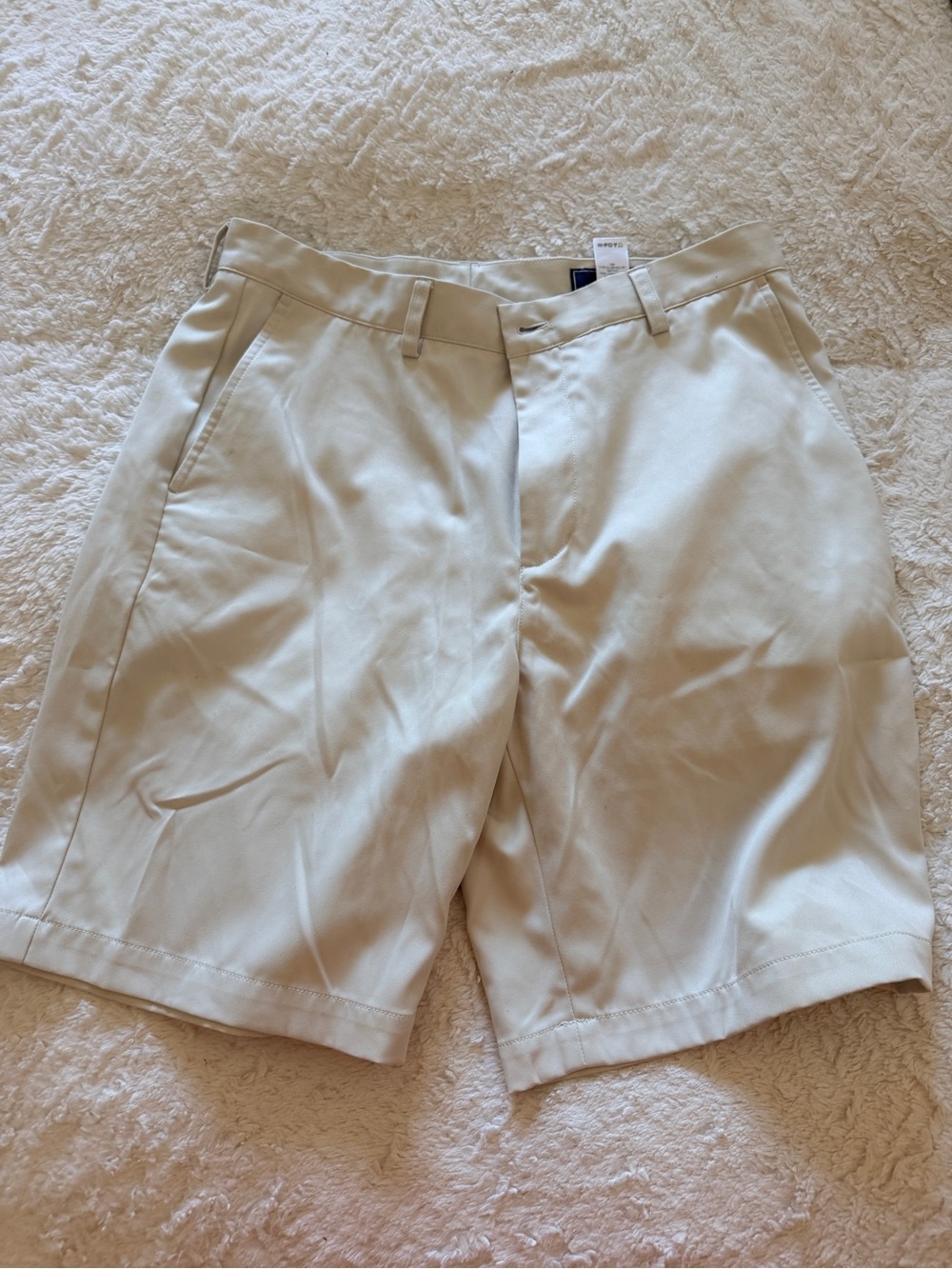Vineyard Vines Cream Flat Front Chino Shorts